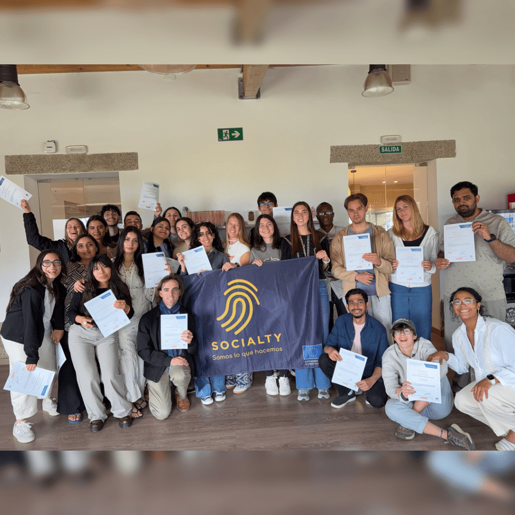 United Vision volunteers participating in Zero Waste Challenge Youth Exchange in Spain